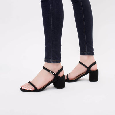 B1G2 Leina Black Suede